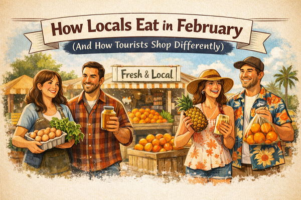 Farm stand contrasts_ locals vs. tourists