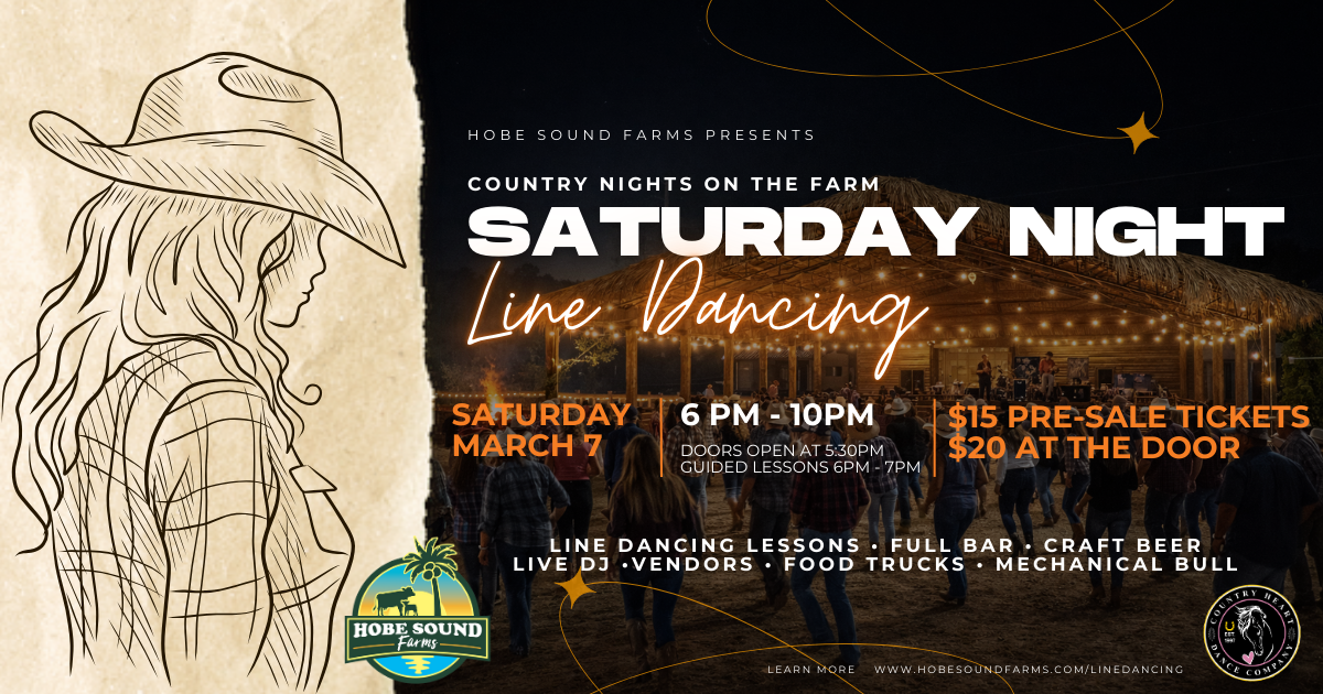 Saturday Night Line Dancing - Hobe Sound Farms