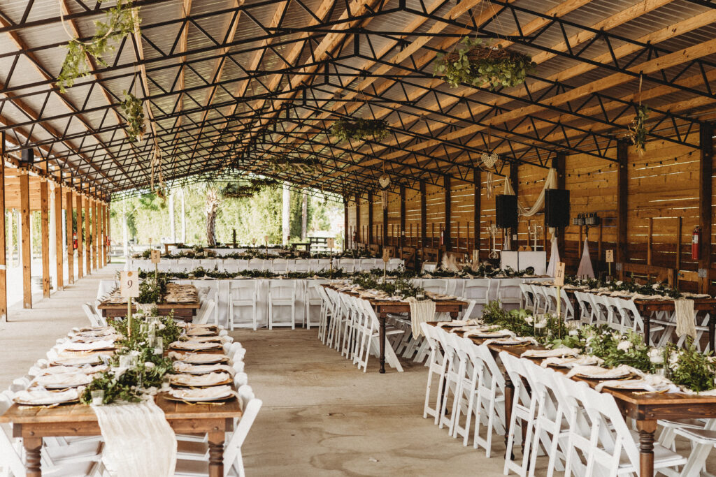 Our spacious event venue, the Magnolia Barn, can fit all your guest and so much more. -Private events at Hobe Sound Farms