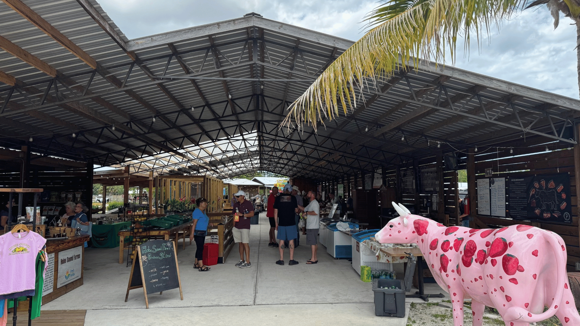 Hobe Sound Farmers Market featuring family activities, food vendors, and live entertainment in Florida